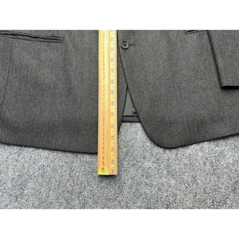Vintage Today’s Man Sorrento 100% Cashmere Blazer 46R Italy Herringbone Luxury
